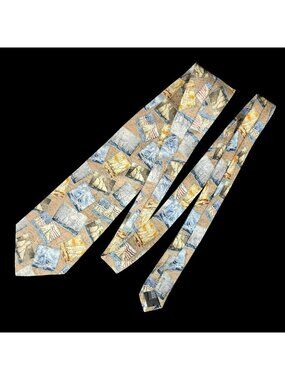 Americana Series Vintage Sailboats 1850-1900 100% Silk Necktie Tie 58" x 3.75"